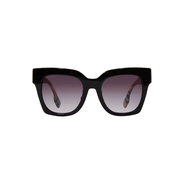 Burberry Women's Square Frame Black Acetate Sunglasses - BE4364F