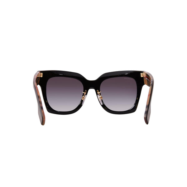 Burberry Women's Square Frame Black Acetate Sunglasses - BE4364F