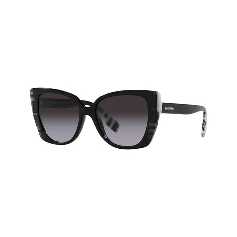 Burberry Women's Cat Eye Frame Grey Acetate Sunglasses - BE4393