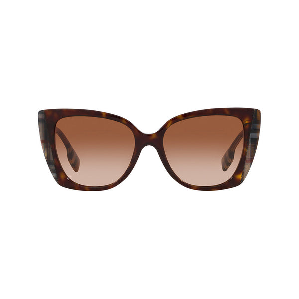Burberry Women's Cat Eye Frame Brown Acetate Sunglasses - BE4393F
