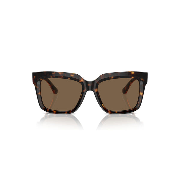 Burberry Women's Square Frame Dark Havana Acetate Sunglasses - BE4419