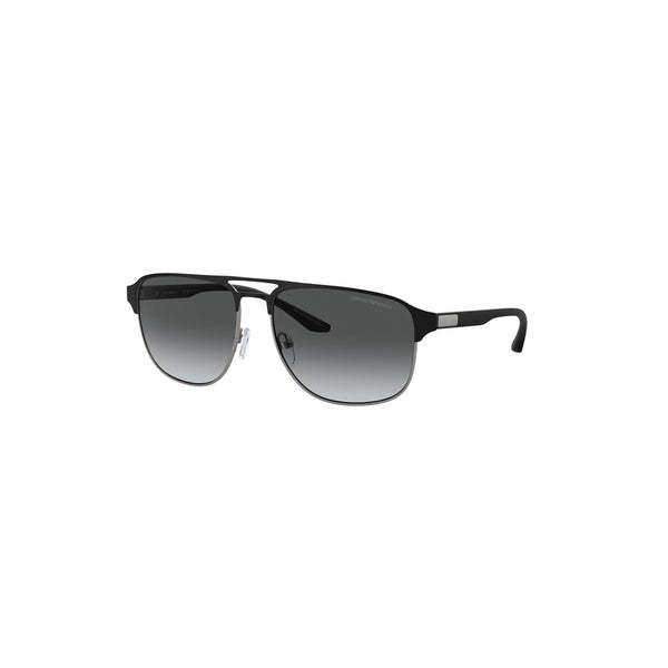 Emporio Armani Men's Pilot Frame Black Metal Sunglasses - EA2144