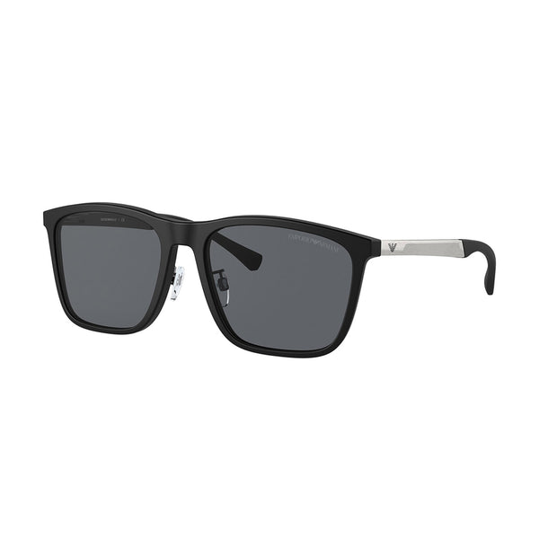 Emporio Armani Men's Rectangle Frame Black Acetate Sunglasses - EA4150F