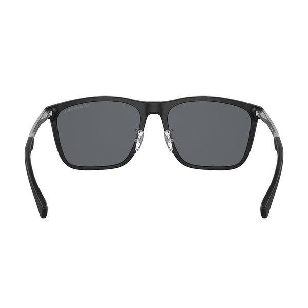 Emporio Armani Men's Rectangle Frame Black Acetate Sunglasses - EA4150F