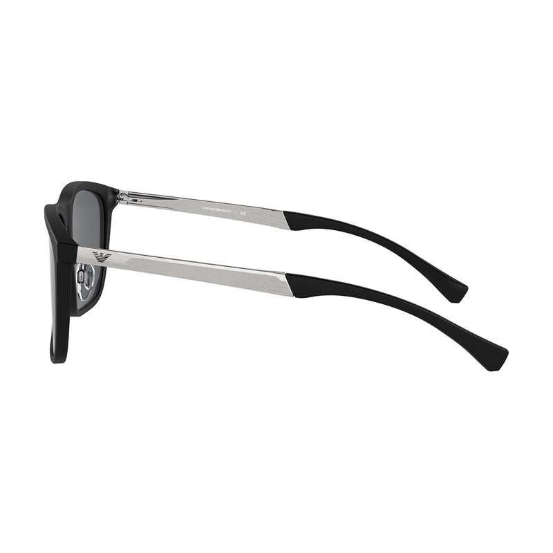 Emporio Armani Men's Rectangle Frame Black Acetate Sunglasses - EA4150F
