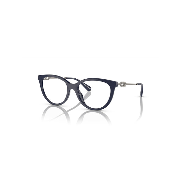 Emporio Armani Women's Cat Eye Frame Blue Injected Clip On Sunglasses - EA4213U