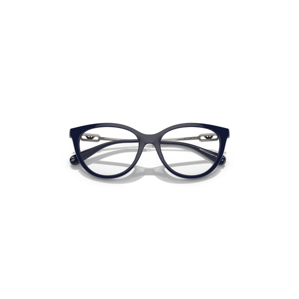 Emporio Armani Women's Cat Eye Frame Blue Injected Clip On Sunglasses - EA4213U