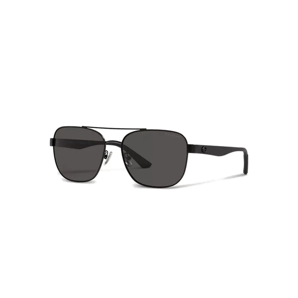 Coach Men's Pillow Frame Black Metal Sunglasses - HC7122