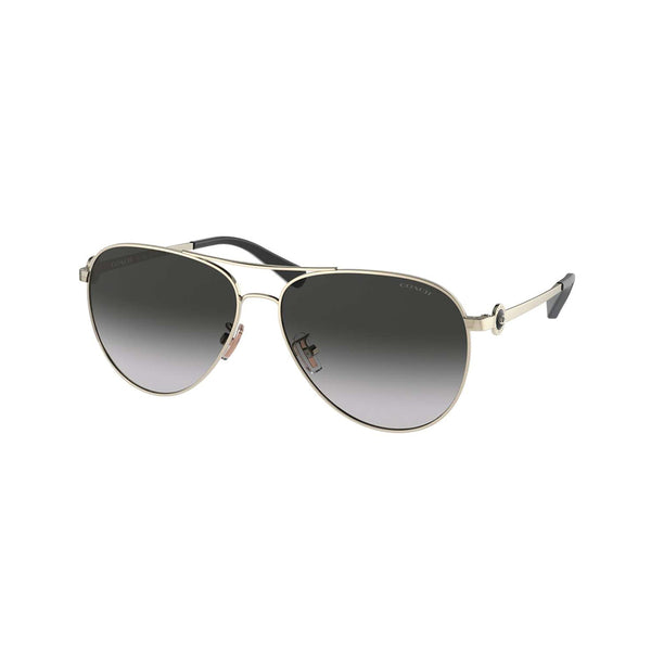 Coach Women's Pilot Frame Gold Metal Sunglasses - HC7128