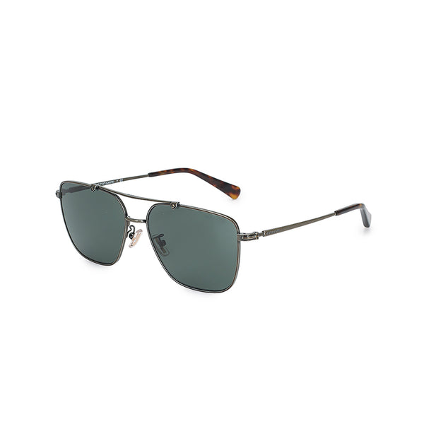 Coach Men's Rectangle Frame Gold Metal Sunglasses - HC7137