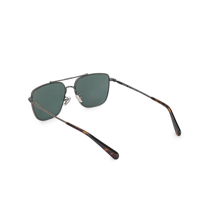 Coach Men's Rectangle Frame Gold Metal Sunglasses - HC7137