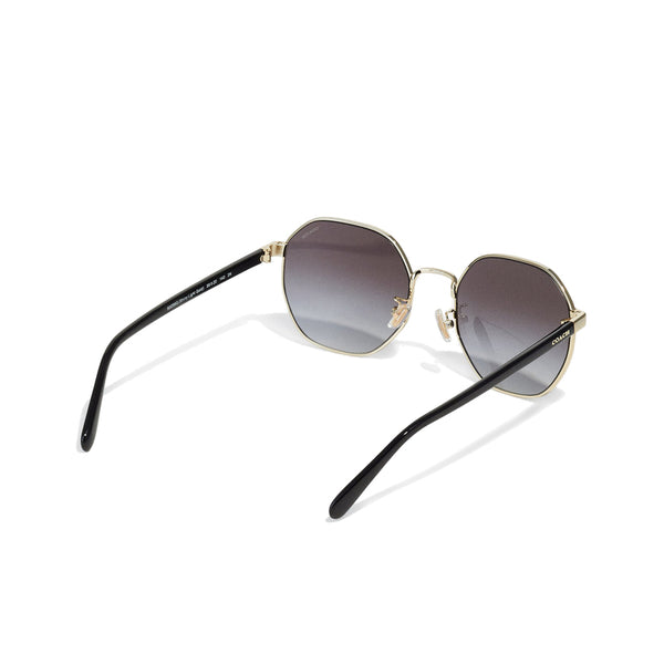 Coach Women's Irregular Frame Gold Metal Sunglasses - HC7147