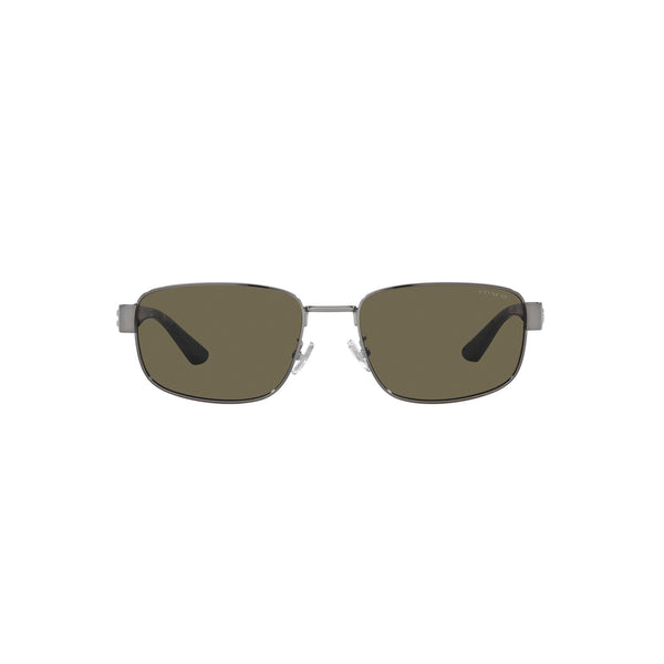 Coach Men's Rectangle Frame Grey Metal Sunglasses - HC7149