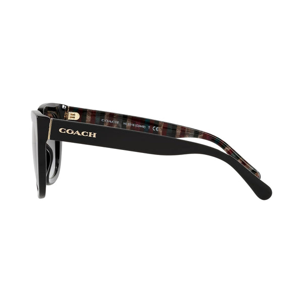Coach Women's Square Frame Black Acetate Sunglasses - HC8318F