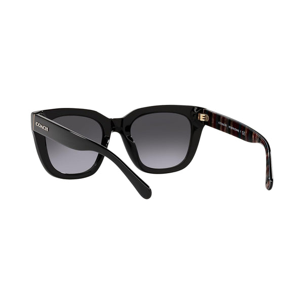 Coach Women's Square Frame Black Acetate Sunglasses - HC8318F