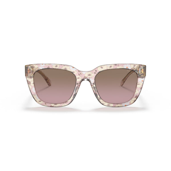 Coach Women's Square Frame Pink Acetate Sunglasses - HC8318F