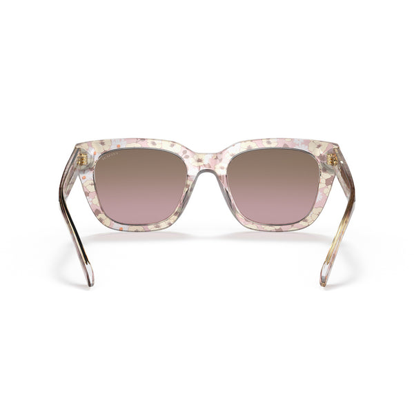 Coach Women's Square Frame Pink Acetate Sunglasses - HC8318F