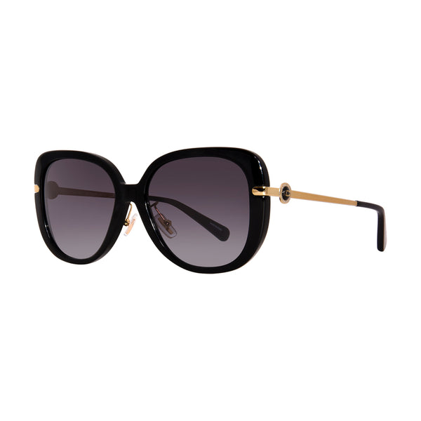 Coach Women's Square Frame Black Acetate Sunglasses - HC8320F