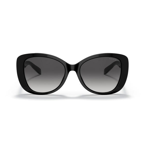Coach Women's Rectangle Frame Black Acetate Sunglasses - HC8322F