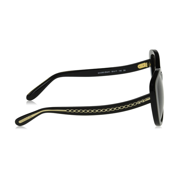 Coach Women's Rectangle Frame Black Acetate Sunglasses - HC8322F
