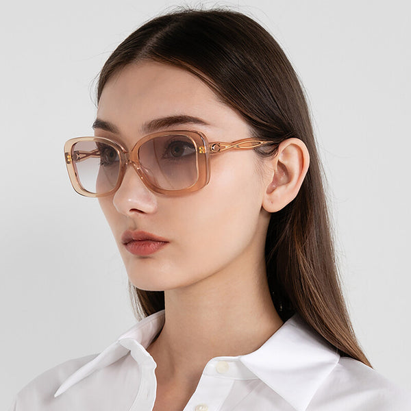 Coach Women's Butterfly Frame Pink Acetate Sunglasses - HC8334U