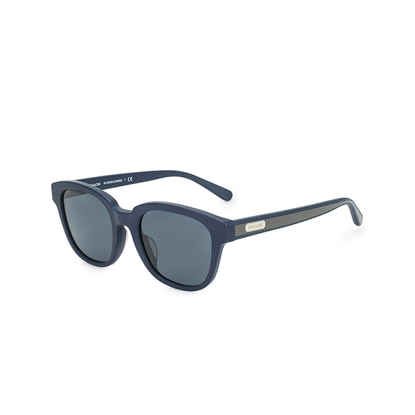 Coach Men's Square Frame Blue Acetate Sunglasses - HC8340U