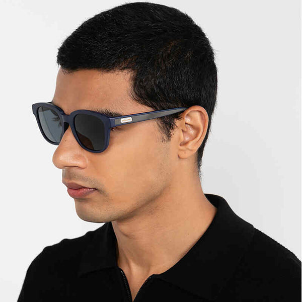 Coach Men's Square Frame Blue Acetate Sunglasses - HC8340U