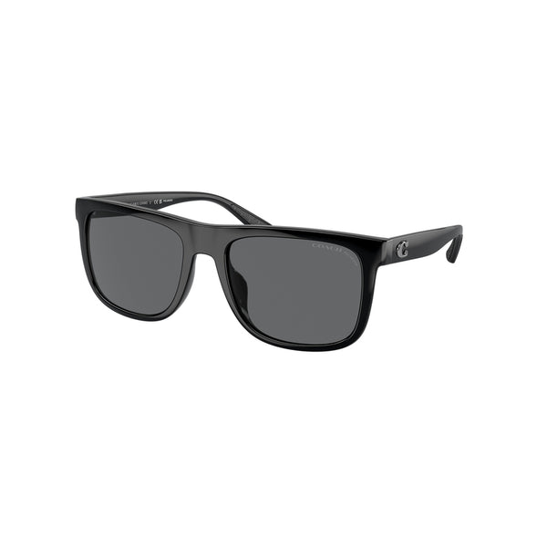 Coach Men's Square Frame Black Injected Sunglasses - HC8367U