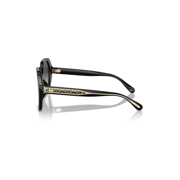 Coach Women's Square Frame Black Acetate Sunglasses - HC8395F