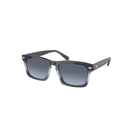 Coach Men's Square Frame Blue Acetate Sunglasses - HC8397U