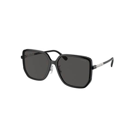 Coach Women's Irregular Frame Black Injected Sunglasses - HC8401D