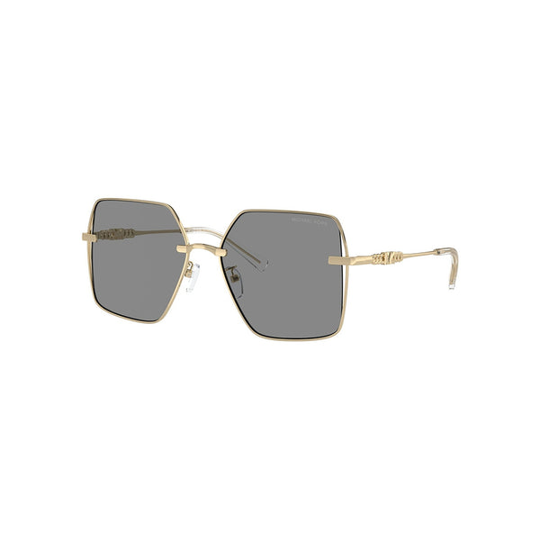 Michael Kors Women's Square Frame Gold Metal Sunglasses - MK1157D
