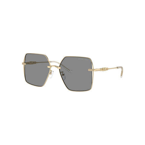 Michael Kors Women's Square Frame Gold Metal Sunglasses - MK1157D