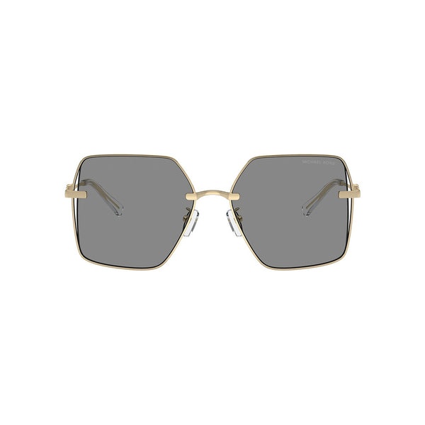 Michael Kors Women's Square Frame Gold Metal Sunglasses - MK1157D