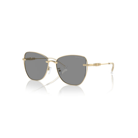 Michael Kors Women's Butterfly Frame Gold Metal Sunglasses - MK1158D
