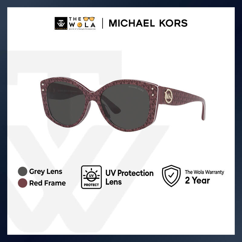 Michael Kors Women's Irregular Frame Red Acetate Sunglasses - MK2175U