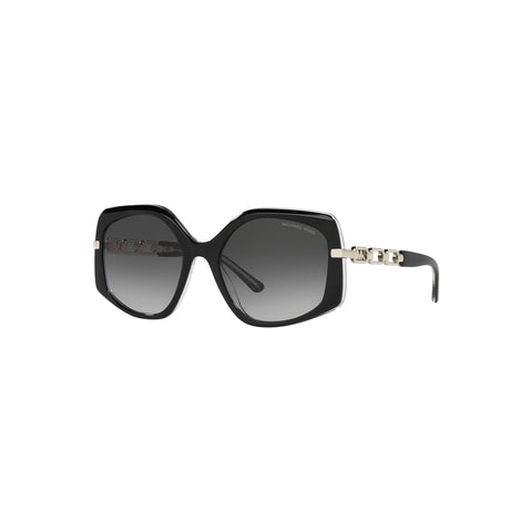 Michael Kors Women's Irregular Frame Black Acetate Sunglasses - MK2177