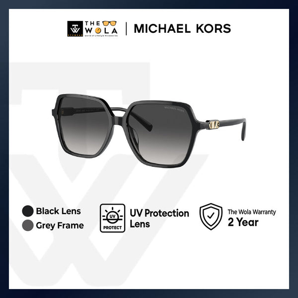 Michael Kors Women's Square Frame Black Acetate Sunglasses - MK2196F