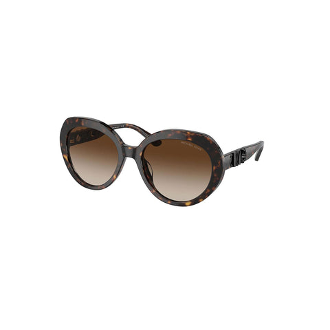 Michael Kors Women's Round Frame Brown Acetate Sunglasses - MK2214U