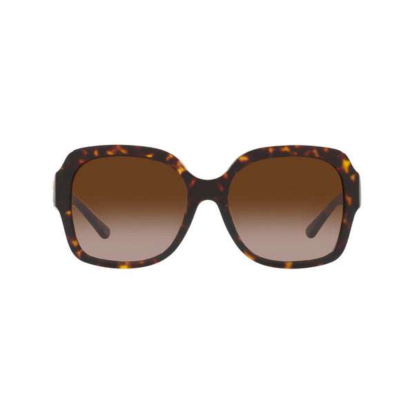 Tory Burch Women's Square Frame Brown Acetate Sunglasses - TY7140UM