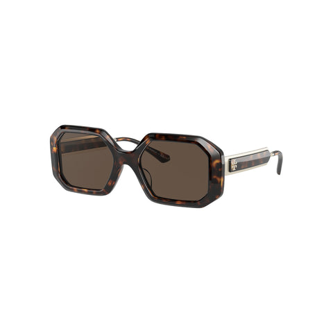 Tory Burch Women's Irregular Frame Brown Acetate Sunglasses - TY7160U