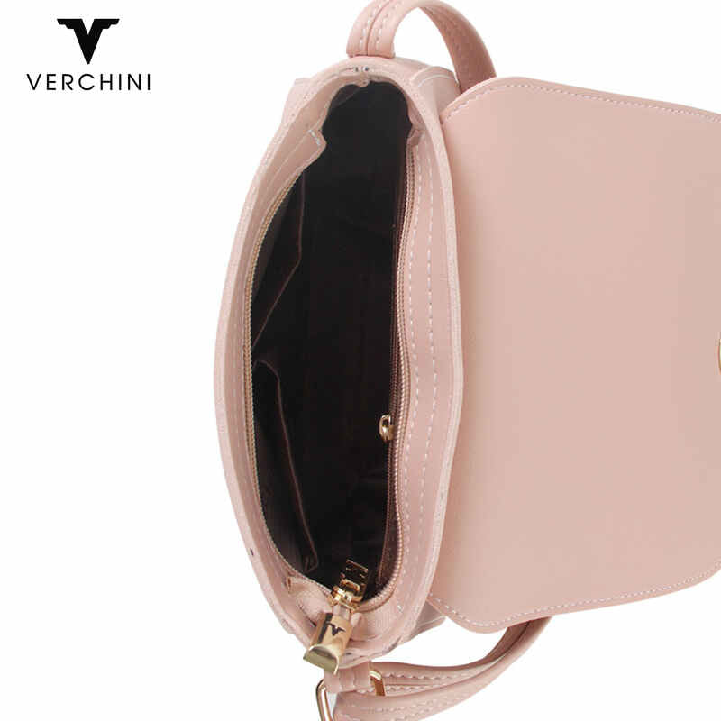 Verchini Textured Crossbody Bag Handbag