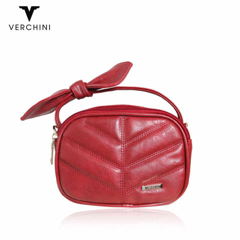 Verchini Top Zip Bow Sling Bag Multi Purpose Pouches Handbag Women Crossbody Bag