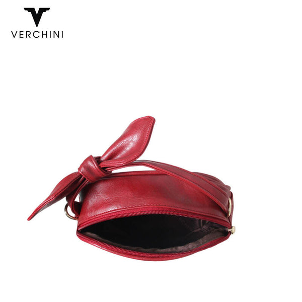 Verchini Top Zip Bow Sling Bag Multi Purpose Pouches Handbag Women Crossbody Bag
