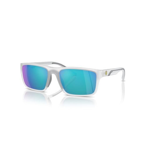 Scuderia Ferrari Men's Rectangle Frame Grey Injected Sunglasses - FZ6003U