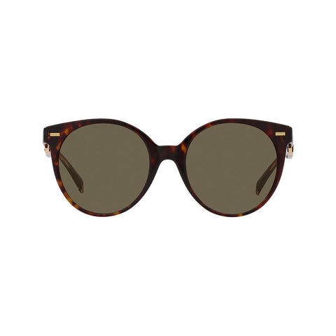 Versace Women's Round Frame Grey Acetate Sunglasses - VE4442