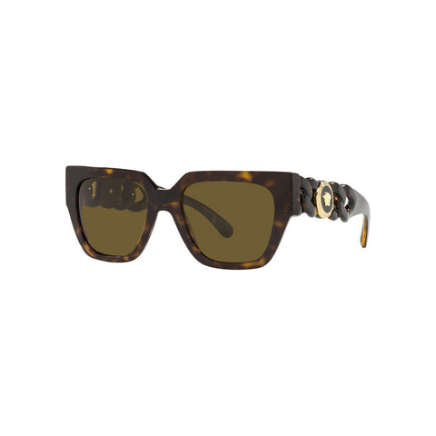 Versace Women's Square Frame Brown Acetate Sunglasses - VE4409F