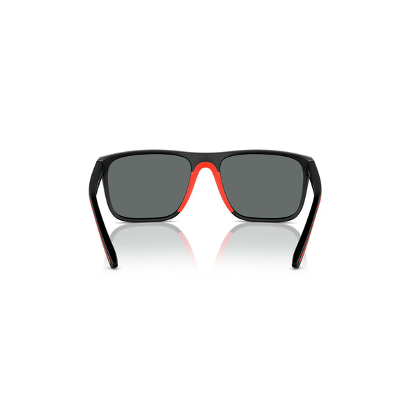Scuderia Ferrari Men's Square Frame Black Injected Sunglasses - FZ6002U