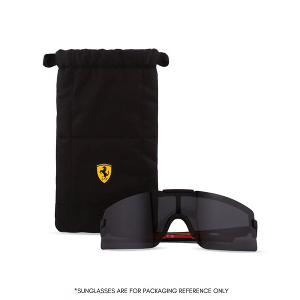 Scuderia Ferrari Men's Square Frame Black Injected Sunglasses - FZ6002U