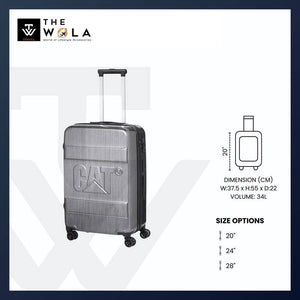 Caterpillar (CAT) Cargo Cat-D 2.0 Luggage - 20” Small Durable Trolley for Travel